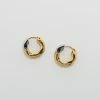 Machete Wavy Chunky Hoops In 3/4 Gold Build Your Own: Charm Hoops